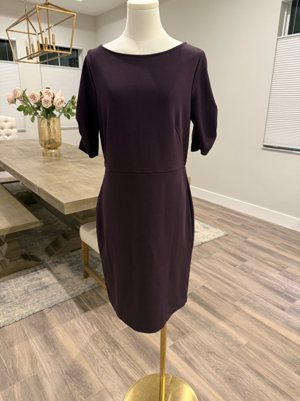 Ann Taylor Plum Boatneck Sheath Dress - Great fit and condition (2 colors avail)